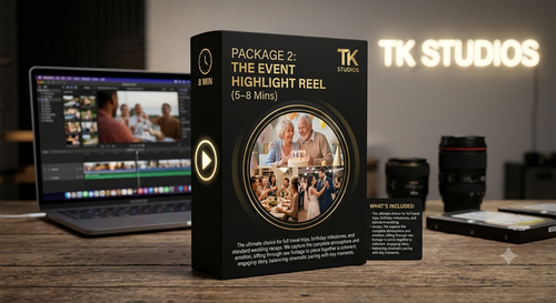 Package 2: Editing The Event Highlight Reel (5–8 Mins)(this is not a physical product)